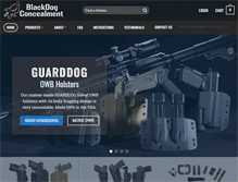 Tablet Screenshot of blackdogconcealment.com